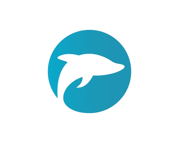 Dolphin logo icon vector