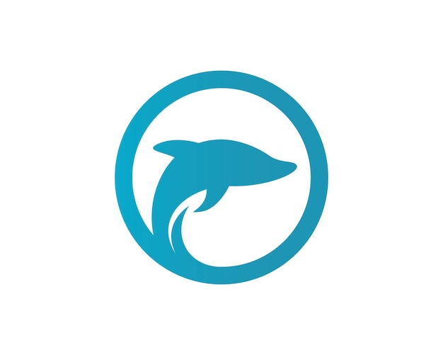 Dolphin logo icon vector