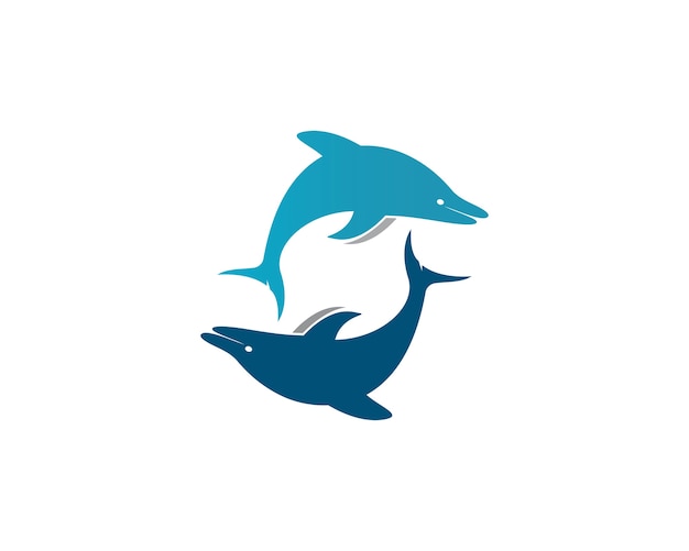 Dolphin logo icon vector