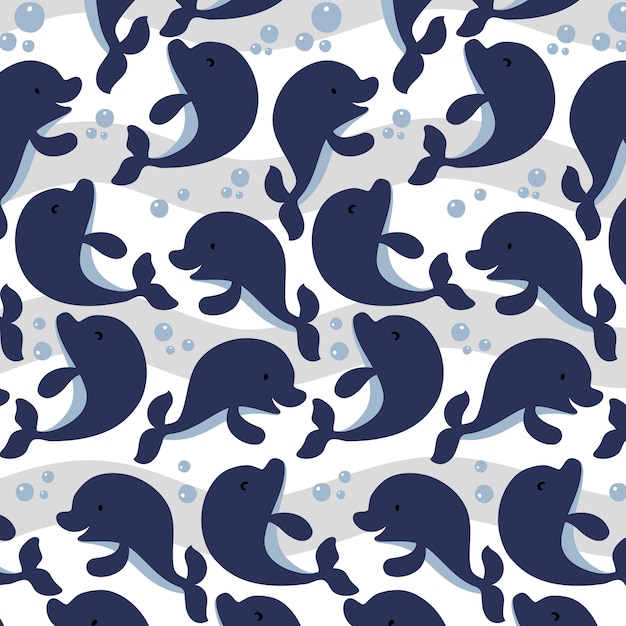 dolphin pattern design