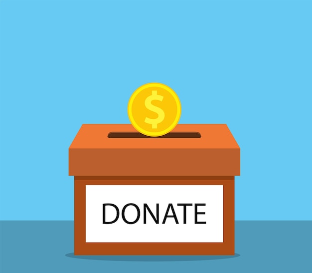 Donate money with box