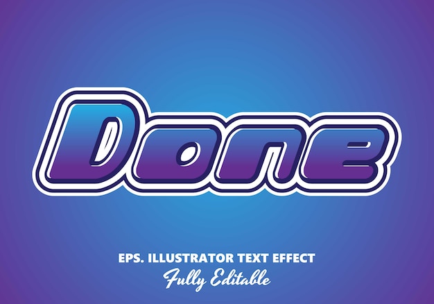 Done  Editable text Effect