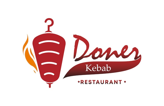 Vector doner kebab logo icon