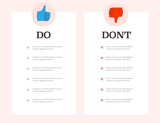 Do and Dont Checklist Guide