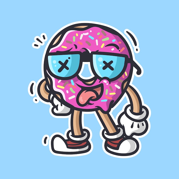 donut character illustration