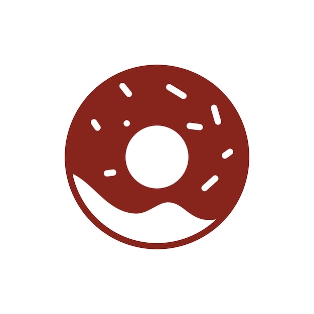 donut icon vector design template