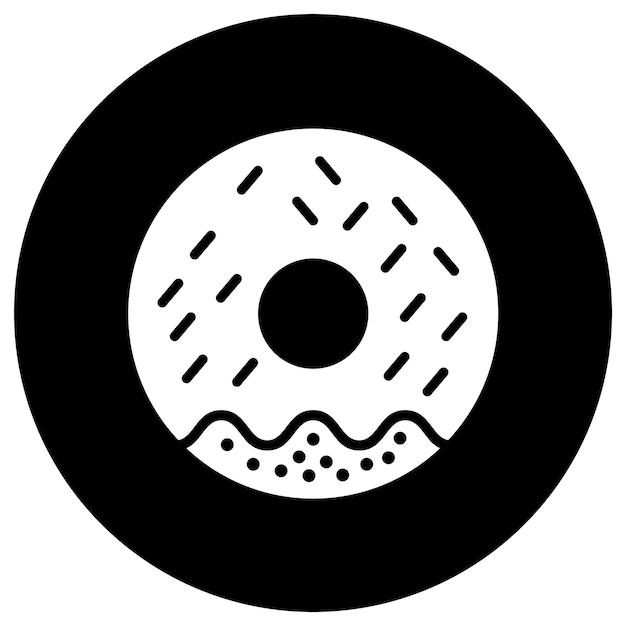 Vector donut vector icon design illustration