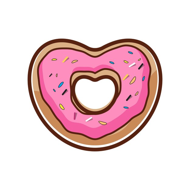 Vector donut vector icon design illustration