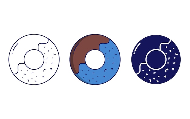 Donut vector icon