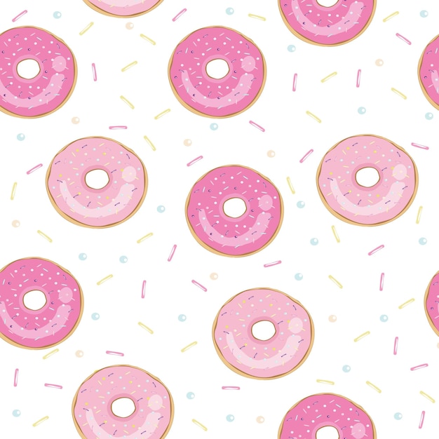 Donut vector illustration isolated on white background