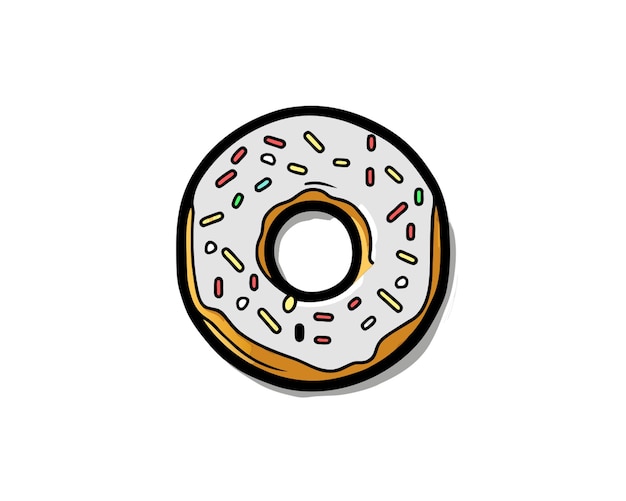 a donut with the letter o on it