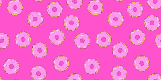 Donuts seamless pattern