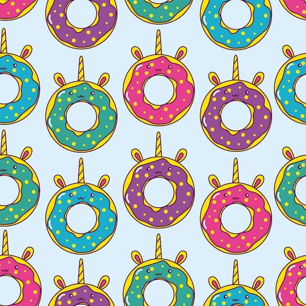 Donuts unicorns kawaii