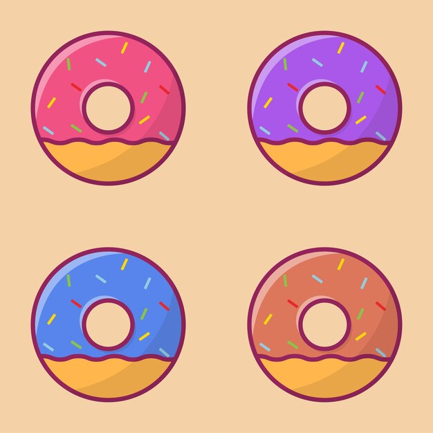 Donuts vector 1