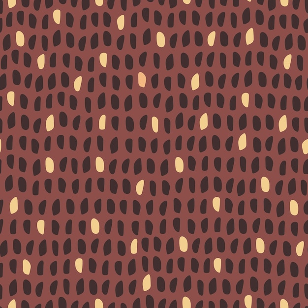 Doodle abstract seamless pattern. Vector background with squares, spots. Geometric background