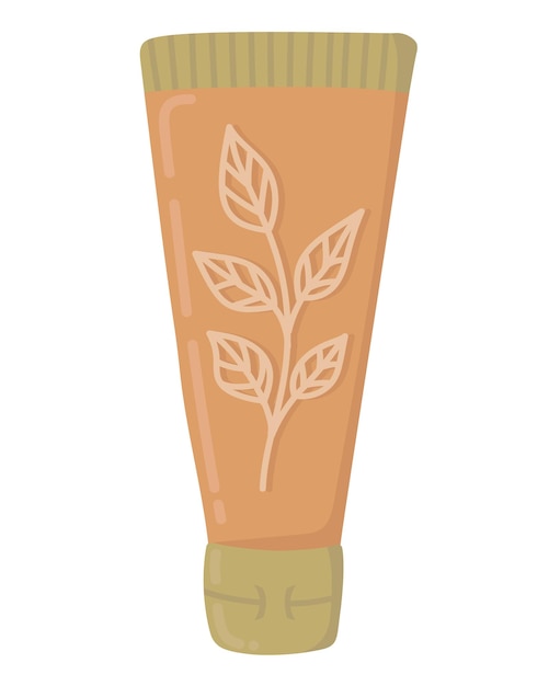 Vector doodle clipart skin care cream packaging