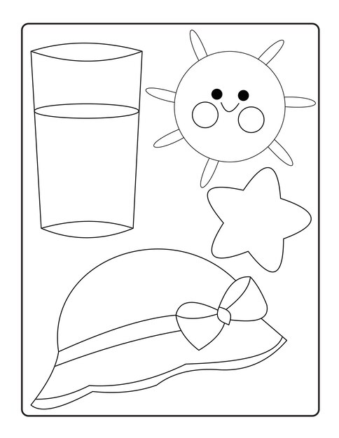 Doodle coloring pages for kids