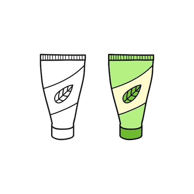 Doodle cosmetic cream in tube