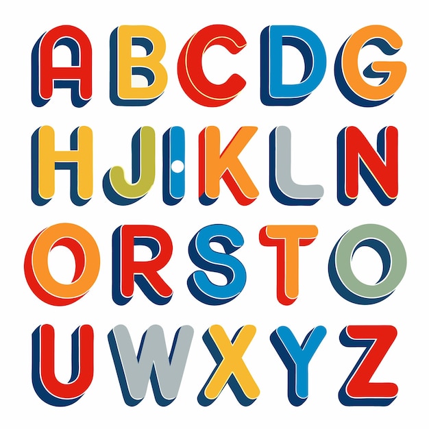 doodle letter set