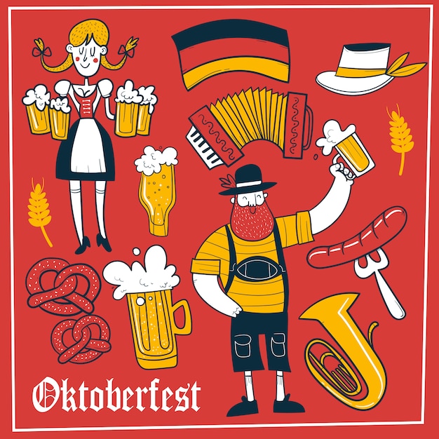 Doodle Oktoberfest background