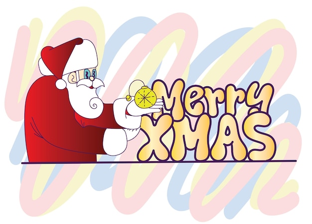 Vector doodle pop art christmas background vector design