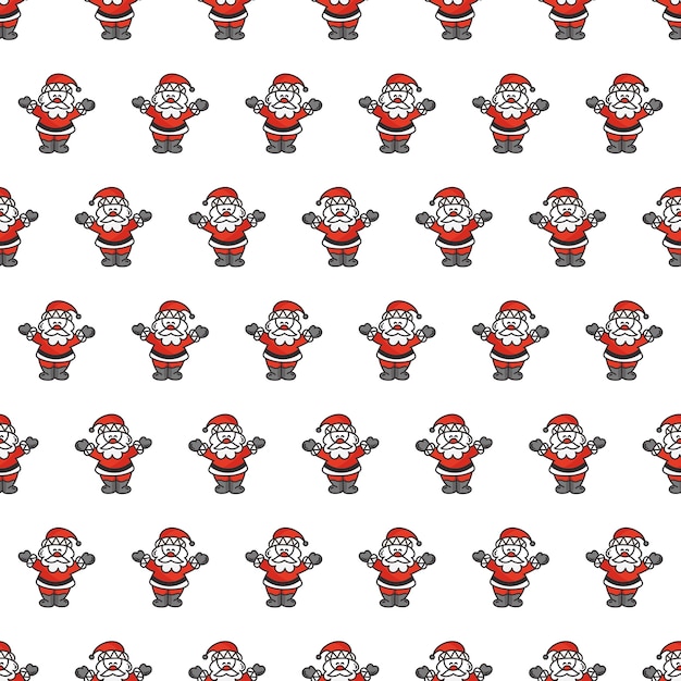 Doodle Santa Claus pattern