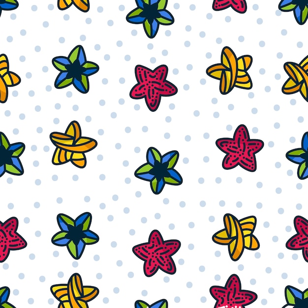 Doodle star pattern