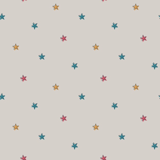 Doodle starry pattern