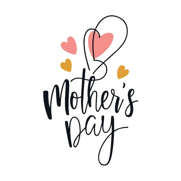 Doodle Style Happy Mothers Day Poster