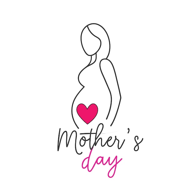 Doodle Style Happy Mothers Day Poster