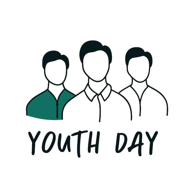 Doodle Style World Youth Day Poster Happy Youth Day Poster