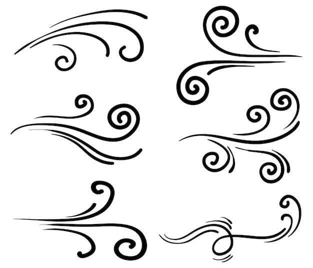 Doodle wind illustration vector handrawn style