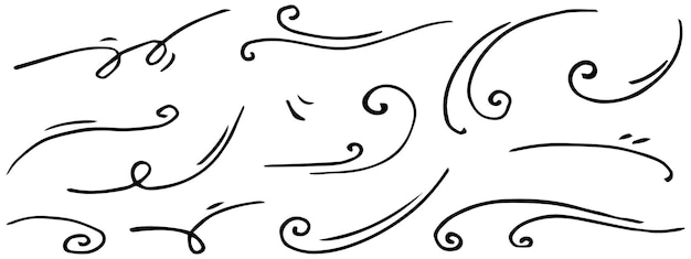 Doodle wind illustration vector handrawn style