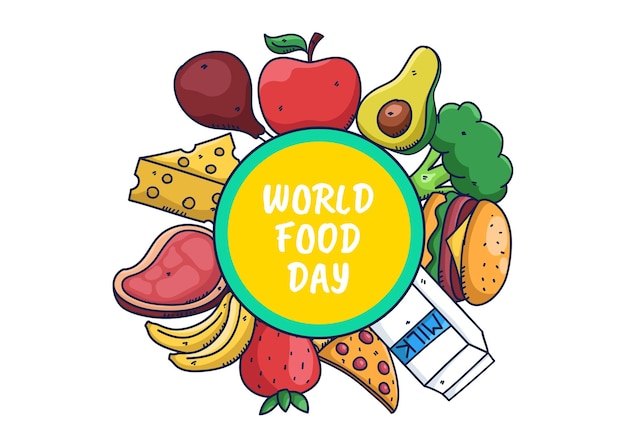 Doodle world food day