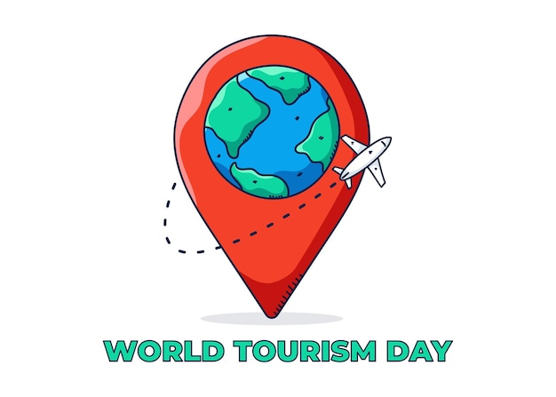 Doodle world tourism day