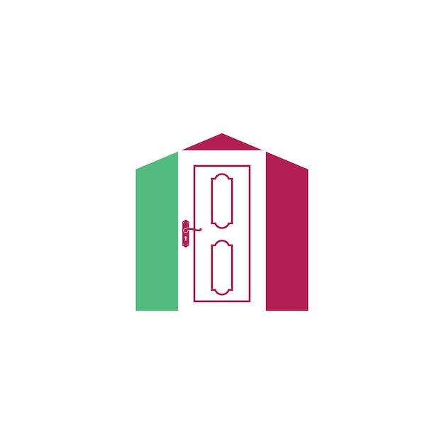 The door icon vector illustration design