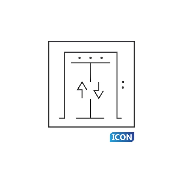 Door icon vector illustration