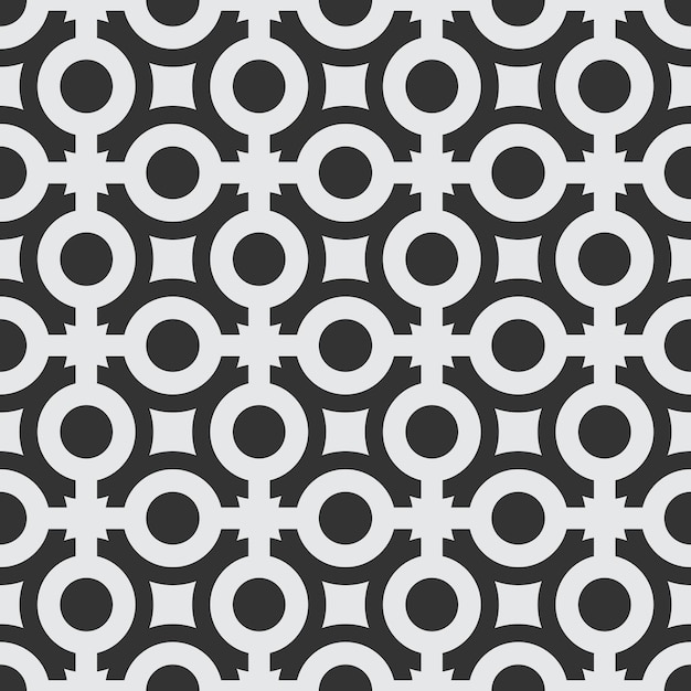 Dot and geometry seamless pattern