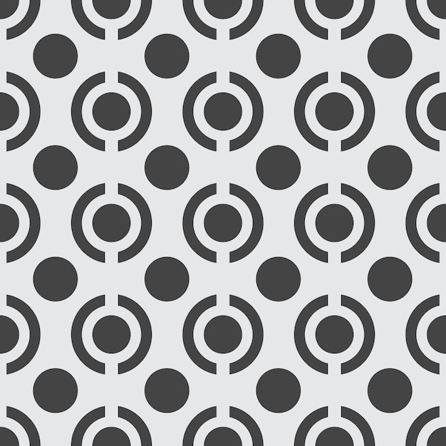 Dot and geometry seamless pattern