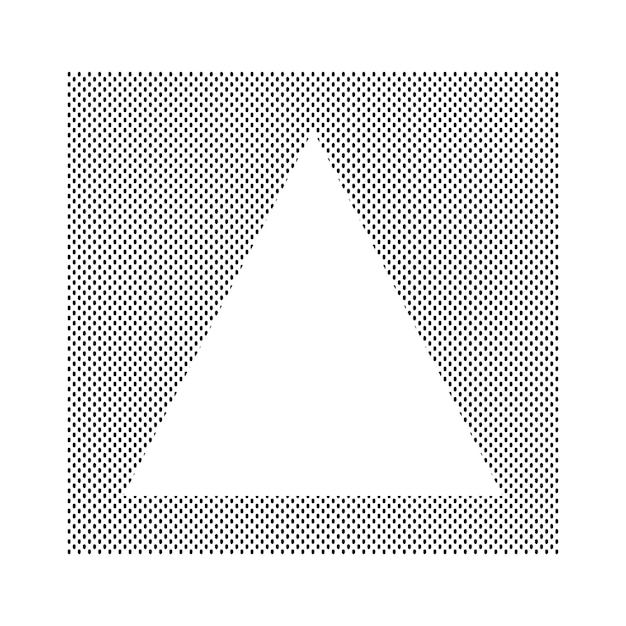 Doted Rectangle Triangle Frame Border