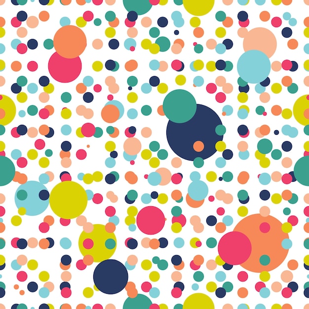 Dots background pattern Polka design vector