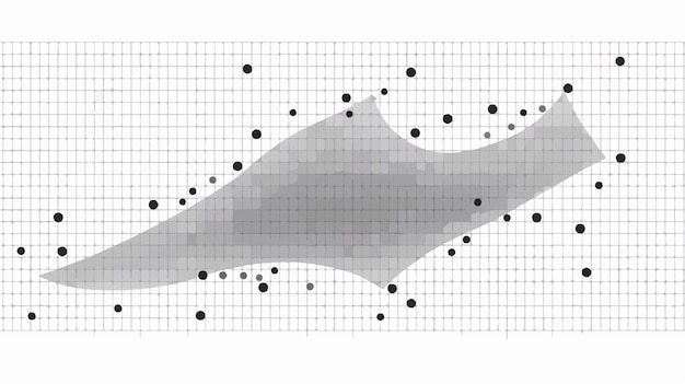 Vector dotted plot vector pictograph illustration style