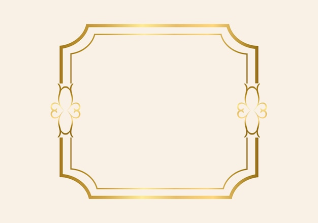 Double rectangle frame template, double line frame, draft element, Geometric, Vector illustration.