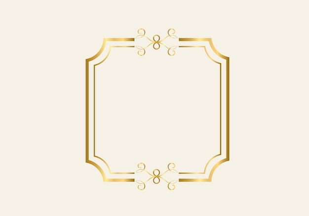 Double rectangle frame template, double line frame, draft element, Geometric, Vector illustration.