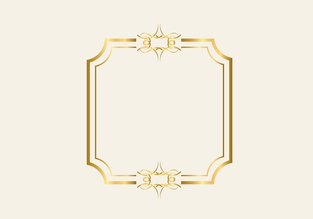 Double rectangle frame template, double line frame, draft element, Geometric, Vector illustration.