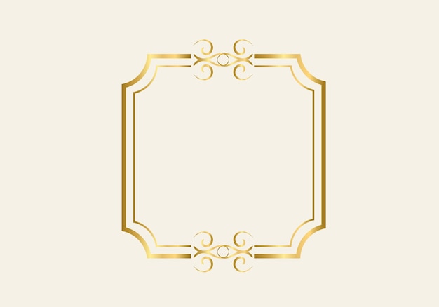 Double rectangle frame template, double line frame, draft element, Geometric, Vector illustration.