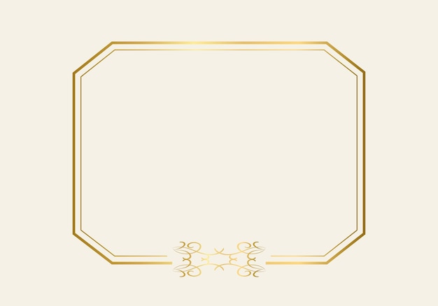 Double rectangle frame template, double line frame, draft element, Geometric, Vector illustration.