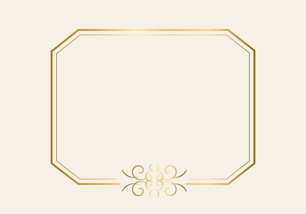 Double rectangle frame template, double line frame, draft element, Geometric, Vector illustration.