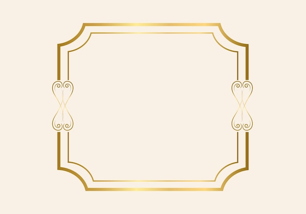 Double rectangle frame template, double line frame, draft element, Geometric, Vector illustration.