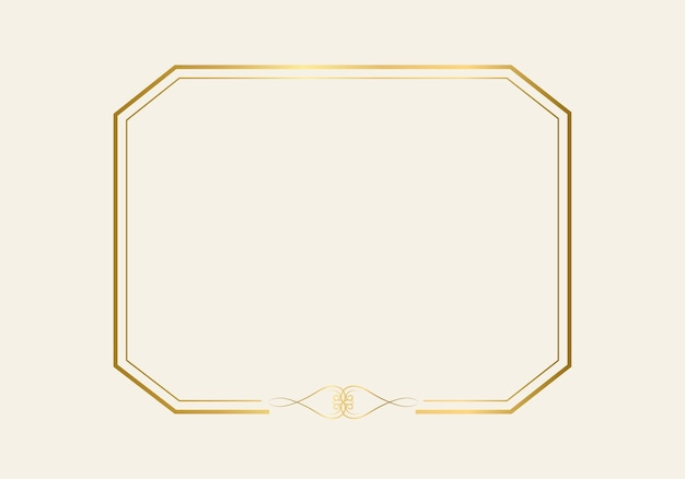 Double rectangle frame template, double line frame, draft element, Geometric, Vector illustration.